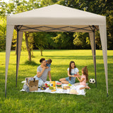 2.5x2.5M Pavilion Faltbar Terassen Dach Wasserabweisend ausStahl und Polyester