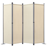 Angel Living Paravant 4pcsper écran, écran pliant Espace diviseur protection oculaire en acier et polyester