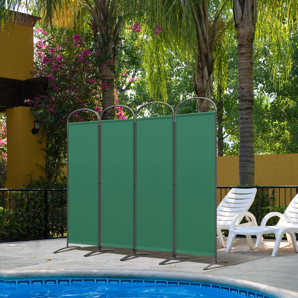 Angel Living Paravent 4tlg 225X185CM Bogenparavent Sichtschutz Raumteiler