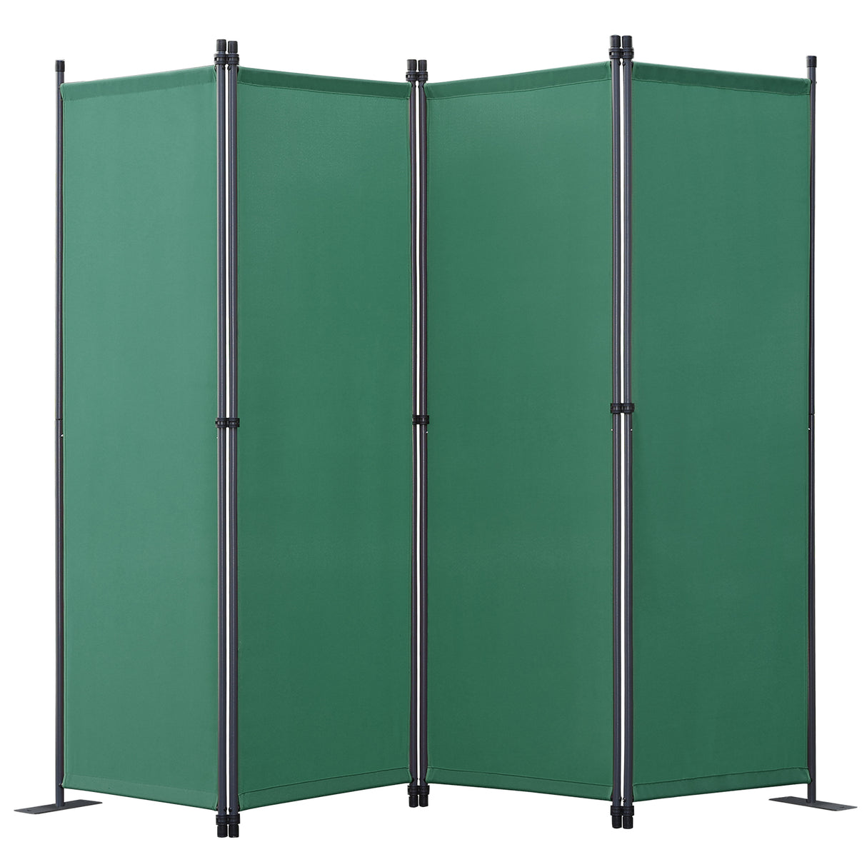 Angel Living Paravant 4pcsper écran, écran pliant Espace diviseur protection oculaire en acier et polyester