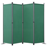 Angel Living Paravant 4pcsper écran, écran pliant Espace diviseur protection oculaire en acier et polyester