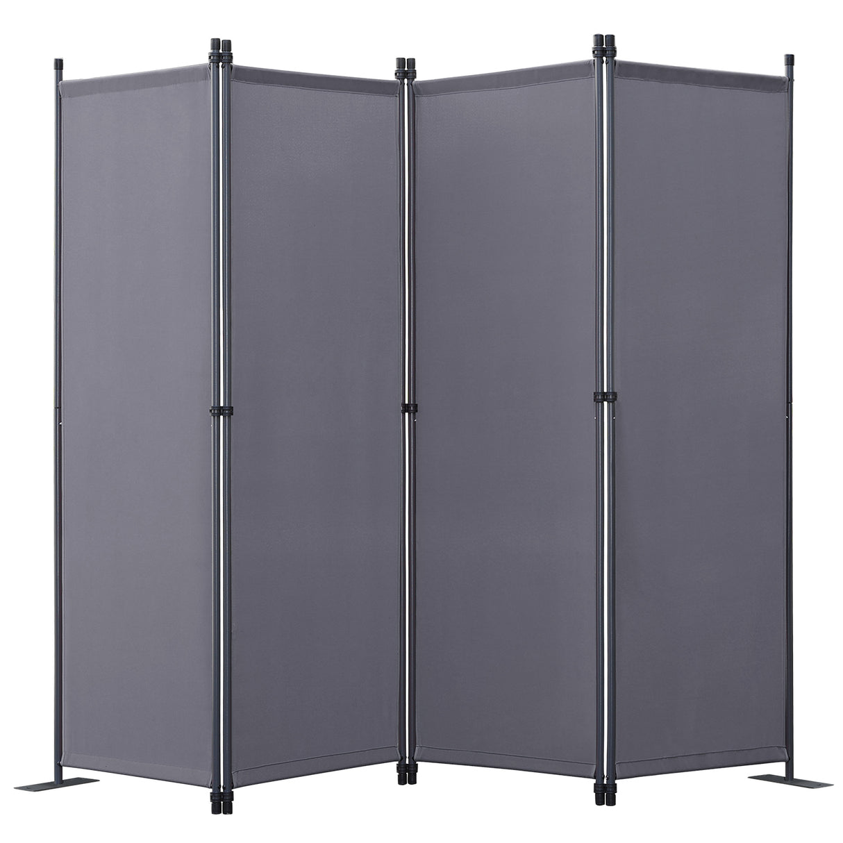 Angel Living Paravant 4pcsper écran, écran pliant Espace diviseur protection oculaire en acier et polyester