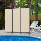 Paravent 3tlg 168X185CM Bogenparavent Sichtschutz Raumteiler