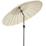 250cm Sonneschirm Sonnenschutz neigbar Rostfrei aus Aluminium, Stahl und Polyester