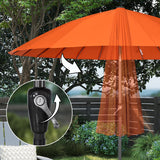 Angel Living Sonnenschirm Fiberglas 250cm mit Neigbar,UV 50+ Kurbelschirm Balkonschirm Marktschirm für Garten & Balkon
