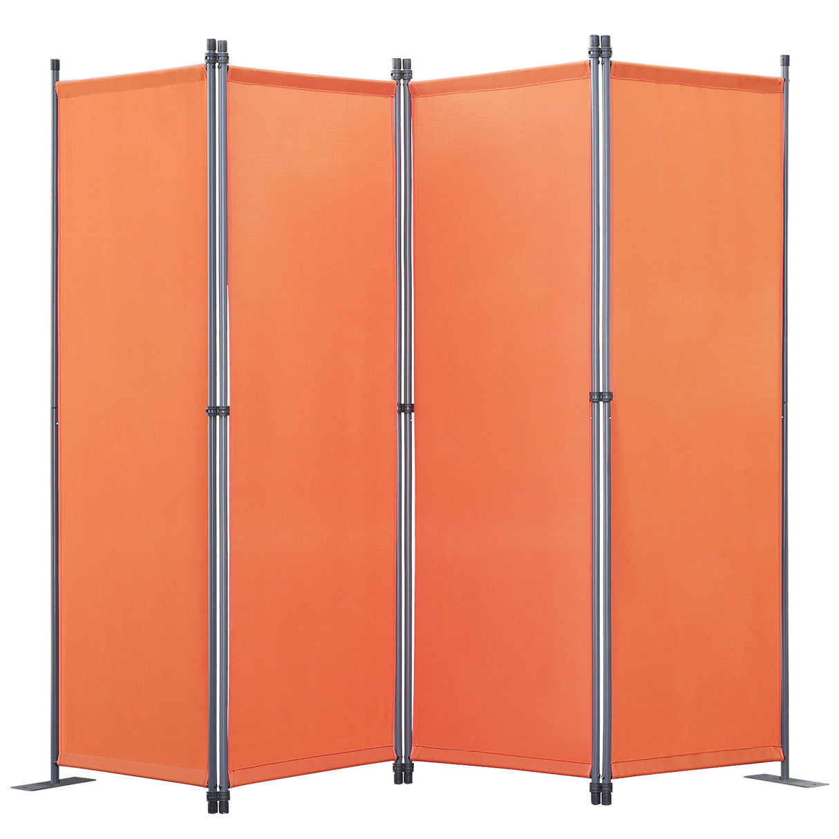Angel Living Paravant 4pcsper écran, écran pliant Espace diviseur protection oculaire en acier et polyester