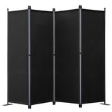 Angel Living Paravant 4pcsper écran, écran pliant Espace diviseur protection oculaire en acier et polyester