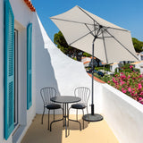 Sonnenschirm Ø300 cm Gartenschirm Sonnenschutz aus Aluminium und Polyester