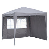 2.5x2.5M Pavilion Faltbar Terassen Dach Wasserabweisend ausStahl und Polyester