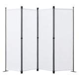 Angel Living Paravant 4pcsper écran, écran pliant Espace diviseur protection oculaire en acier et polyester