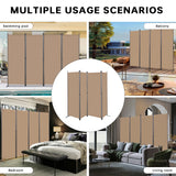 Angel Living Screen 4-part privacy screen, folding screen room divider privacy screen made of steel and polyester