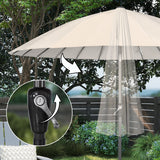 Angel Living Sonnenschirm Fiberglas 250cm mit Neigbar,UV 50+ Kurbelschirm Balkonschirm Marktschirm für Garten & Balkon