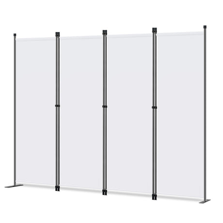 Angel Living Screen 4-part privacy screen, folding screen room divider privacy screen made of steel and polyester