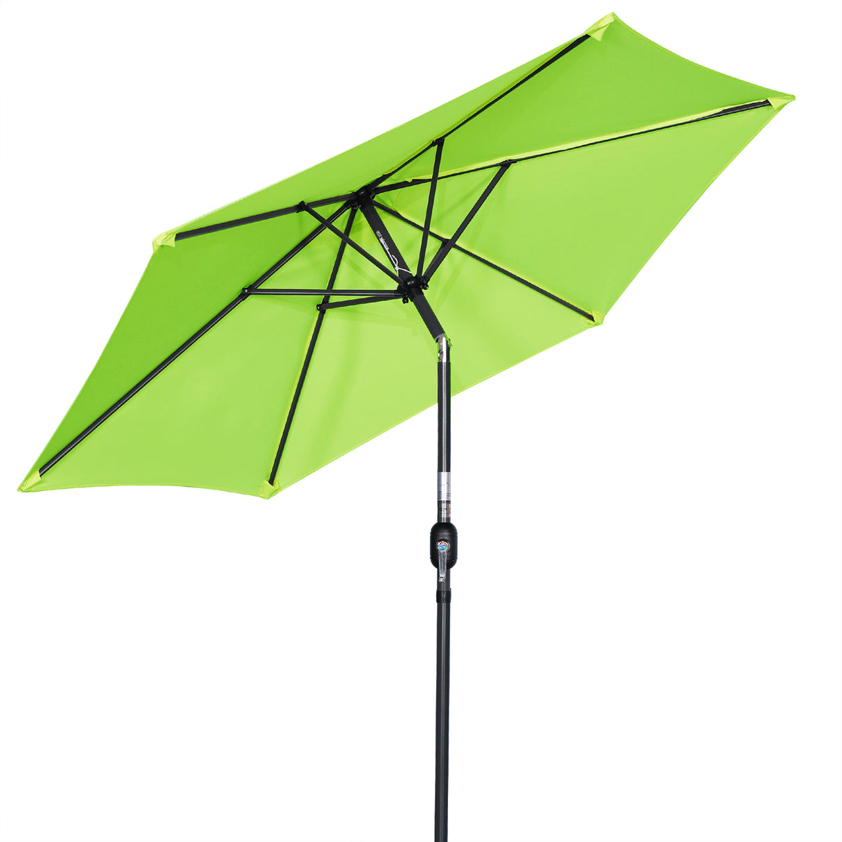 Angelo Living Parasol s 300 cm Giardino Umbrella Mercato Umbrella Umbrella Umbrella Taupe Round Sunshade Crema solare in alluminio e poliestere UV50