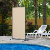 Paravent 80X180CM Raumteiler Sichtschutz aus Stahl und Polyester