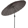 250cm Sonneschirm Sonnenschutz neigbar Rostfrei aus Aluminium, Stahl und Polyester