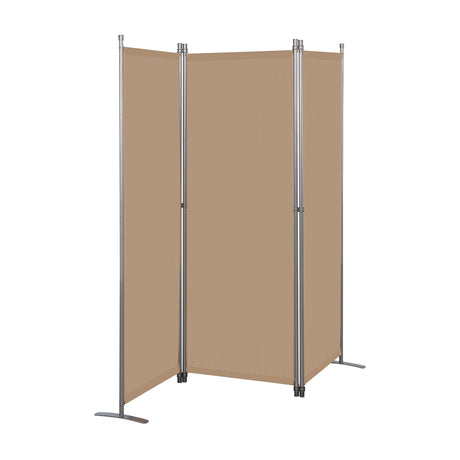 Angel Living Paravent 3tlg Sichtschutz,Faltbildschirm Raumteiler Sichtschutz aus Stahl und Polyester