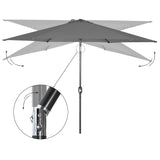 Angel Living Sonnenschirm Ø 300 cm Gartenschirm Marktschirm Terrassenschirm Taupe Rund Sonneschirm Sonnenschutz aus Metall und Polyester UV50+