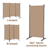Paravent Raumteiler Outdoor Sichtschutz 243 x 169 cm, 3 Paneele