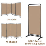 Angel Living Paravent 4 Teilig Klappbar Raumteiler für Büros, Balkon,Schlafzimmer,Außengarten, 324cm x 180cm