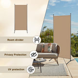 Paravent 80X180CM Raumteiler Sichtschutz aus Stahl und Polyester