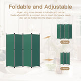Angel Living Paravant 4pcsper écran, écran pliant Espace diviseur protection oculaire en acier et polyester