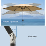Sonnenschirm Ø300 cm Gartenschirm Sonnenschutz aus Aluminium und Polyester