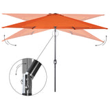 Angel Living Sonnenschirm Ø 300 cm Gartenschirm Marktschirm Terrassenschirm Taupe Rund Sonneschirm Sonnenschutz aus Metall und Polyester UV50+