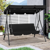 Hollywoodschaukel Gartenschaukel 3 Sitzer mit Sonnenschutz 173x110x151cm