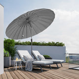 Angel Living Sonnenschirm Fiberglas 250cm mit Neigbar,UV 50+ Kurbelschirm Balkonschirm Marktschirm für Garten & Balkon
