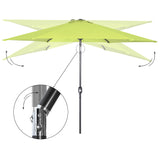 Angel Living Sonnenschirm Ø 300 cm Gartenschirm Marktschirm Terrassenschirm Taupe Rund Sonneschirm Sonnenschutz aus Metall und Polyester UV50+