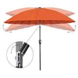 250cm Sonneschirm Sonnenschutz neigbar Rostfrei aus Aluminium, Stahl und Polyester