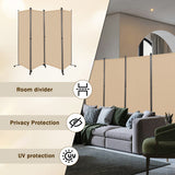 Angel Living Paravent Raumteiler 4 Teilig 324x180 cm, Faltbare Trennwand Spanische Wand, Dekorativer Paravent als Raumtrenner für Wohnzimmer Büro Balkon