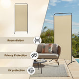 Angel Living Paravent 1 Teilig Klappbar Raumteiler Freistehend Sichtschutzwand Raumteiler Stellwand Trennwand Sichtschutz für Büros, Balkon,Schlafzimmer,Außengarten 81 x 185cm