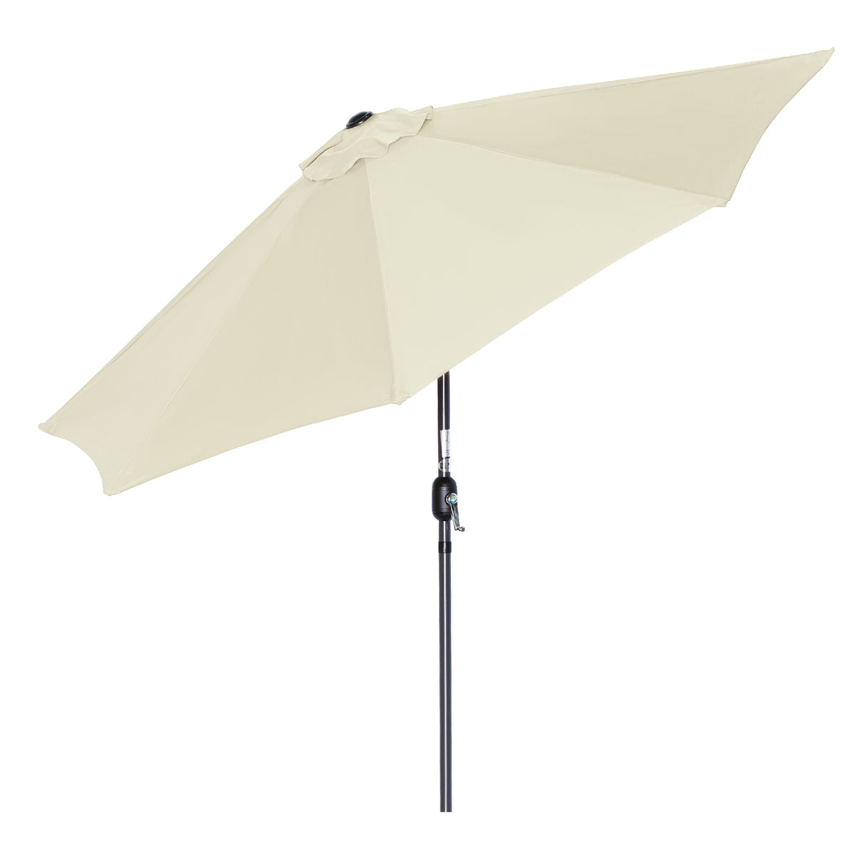 Angel Living 270cm semicircular parasol, market umbrella, patio umbrella with crank for garden, patios, courtyards, swimming pools, with UV protection 40+