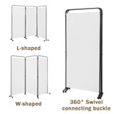 Angel Living Paravent 3 Teilig 243x184 cm, Faltbare Trennwand Spanische Wand Raumteiler, Dekorativer Paravent als Raumtrenner für Wohnzimmer Büro Balkon