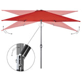 Angel Living Sonnenschirm Ø 300 cm Gartenschirm Marktschirm Terrassenschirm Taupe Rund Sonneschirm Sonnenschutz aus Metall und Polyester UV50+