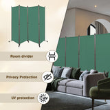 Angel Living Paravent Raumteiler 4 Teilig 324x180 cm, Faltbare Trennwand Spanische Wand, Dekorativer Paravent als Raumtrenner für Wohnzimmer Büro Balkon