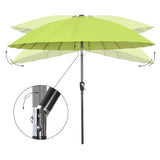 250cm Sonneschirm Sonnenschutz neigbar Rostfrei aus Aluminium, Stahl und Polyester
