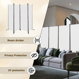 Angel Living Paravent Raumteiler 4 Teilig 324x180 cm, Faltbare Trennwand Spanische Wand, Dekorativer Paravent als Raumtrenner für Wohnzimmer Büro Balkon