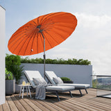 Angel Living Sonnenschirm Fiberglas 250cm mit Neigbar,UV 50+ Kurbelschirm Balkonschirm Marktschirm für Garten & Balkon
