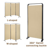 Angel Living Paravent 3 Teilig 243x184 cm, Faltbare Trennwand Spanische Wand Raumteiler, Dekorativer Paravent als Raumtrenner für Wohnzimmer Büro Balkon