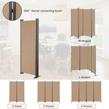 Angel Living Screen 4-part privacy screen, folding screen room divider privacy screen made of steel and polyester