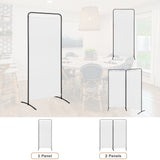 Angel Living Paravent 1 Teilig Klappbar Raumteiler Freistehend Sichtschutzwand Raumteiler Stellwand Trennwand Sichtschutz für Büros, Balkon,Schlafzimmer,Außengarten 81 x 185cm