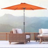 Angel Living Sonnenschirm Ø 300 cm Gartenschirm Marktschirm Terrassenschirm Taupe Rund Sonneschirm Sonnenschutz aus Metall und Polyester UV50+