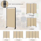 Angel Living Paravent 3 Teilig 243x184 cm, Faltbare Trennwand Spanische Wand Raumteiler, Dekorativer Paravent als Raumtrenner für Wohnzimmer Büro Balkon