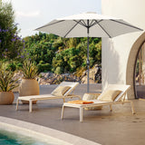 Sonnenschirm Ø300 cm Gartenschirm Sonnenschutz aus Aluminium und Polyester