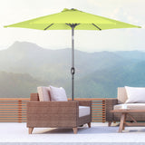 Angel Living Sonnenschirm Ø 300 cm Gartenschirm Marktschirm Terrassenschirm Taupe Rund Sonneschirm Sonnenschutz aus Metall und Polyester UV50+