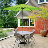 Angel Living parasol Ø 270 cm parasol de jardin parasol de marché parasol de jardin parasol rond taupe en aluminium, acier et polyester UV50 +