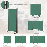 Angel Living Paravent Raumteiler 4 Teilig 324x180 cm, Faltbare Trennwand Spanische Wand, Dekorativer Paravent als Raumtrenner für Wohnzimmer Büro Balkon